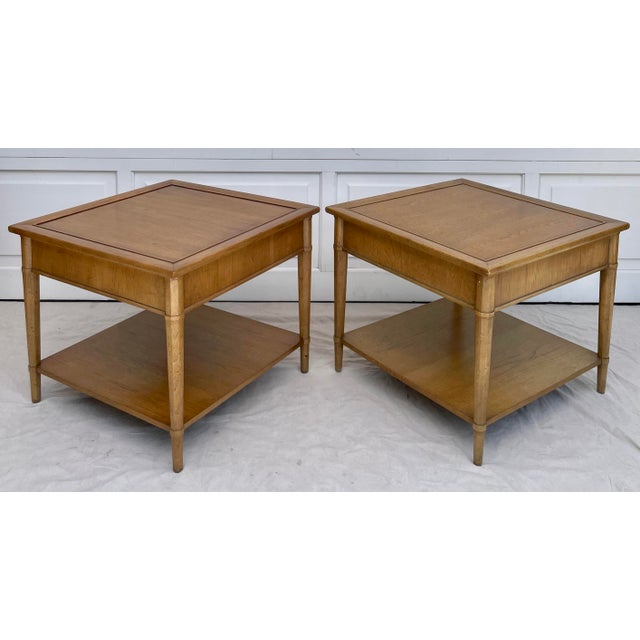 MidCentury Henredon Side Tables With Drawers Chairish