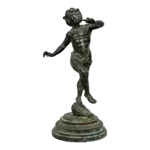 Vintage Maintland Smith Bronze Figure of Pan