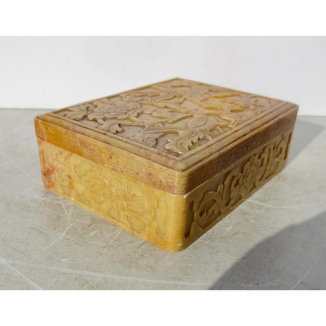 Antique Chinese Soapstone Carved Box Circa 1920s' Chairish