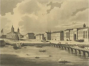 Hubert, Illustration of Saint Isaac's Square in St Petersburg, Russia, 1810, Print