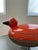 Metal Aldo Londi Bitossi Red Orangey Bird / Duck, Italy 1960s For Sale - Image 7 of 9