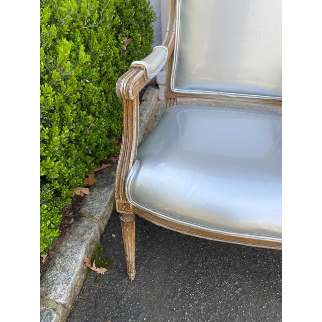 French Late 19th Century Set of 6 Louis XVI Dining Chairs For Sale - Image 3 of 17