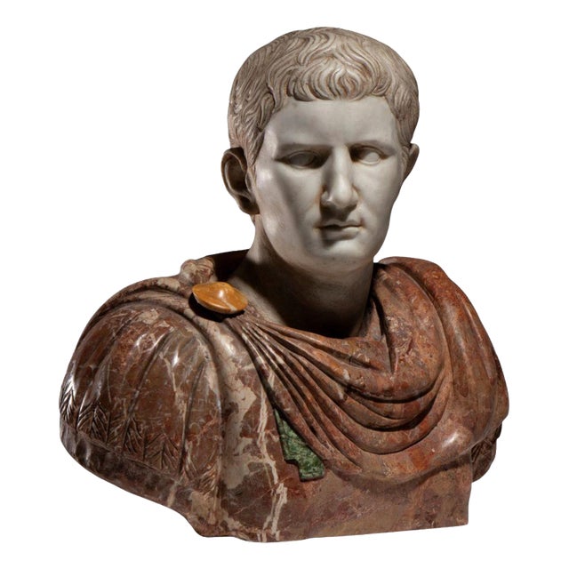 Unknown. Bust of a Roman Emperor, Italy, 19th Century, Marble For Sale