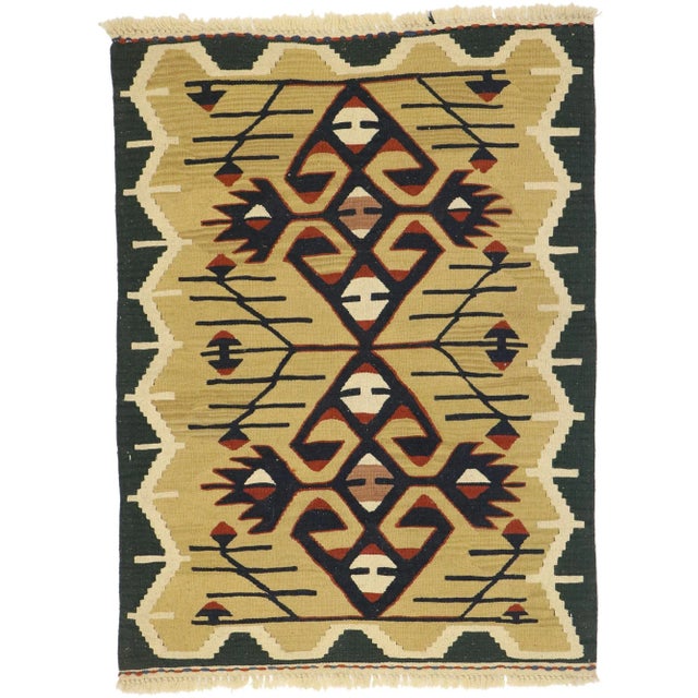 Vintage Persian Shiraz Kilim Rug - 02'10 X 03'09 For Sale - Image 9 of 9