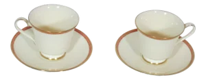 1970s Minton Carlton Pattern Cup & Saucer - Service for 2