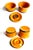 Pumpkin 1970s Hand Painted Ceramic Serving Pieces From Egersund Norway, 5 Piece Set For Sale - Image 8 of 10