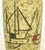 Scheurich West Germany Earthen Pottery Vase With Sail Boats For Sale - Image 4 of 7