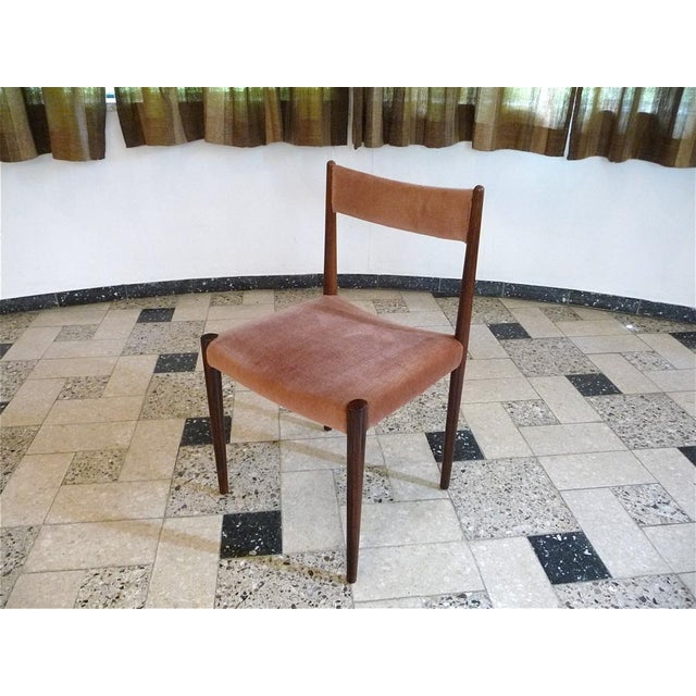 Velvet Dining Chairs from Lübke, Germany, 1960s, Set of 4 For Sale - Image 13 of 18