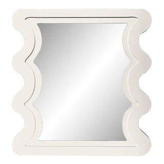 Fleur Home Carnival Mystic Rectangle Mirror in White Dove, 36x48 For Sale