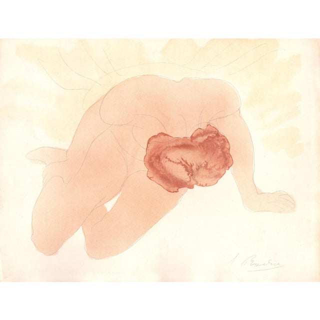 1900 - 1909 Rodin, L’ombre descend sur le jardin, Nude, Original Lithograph, 1902 For Sale - Image 5 of 8