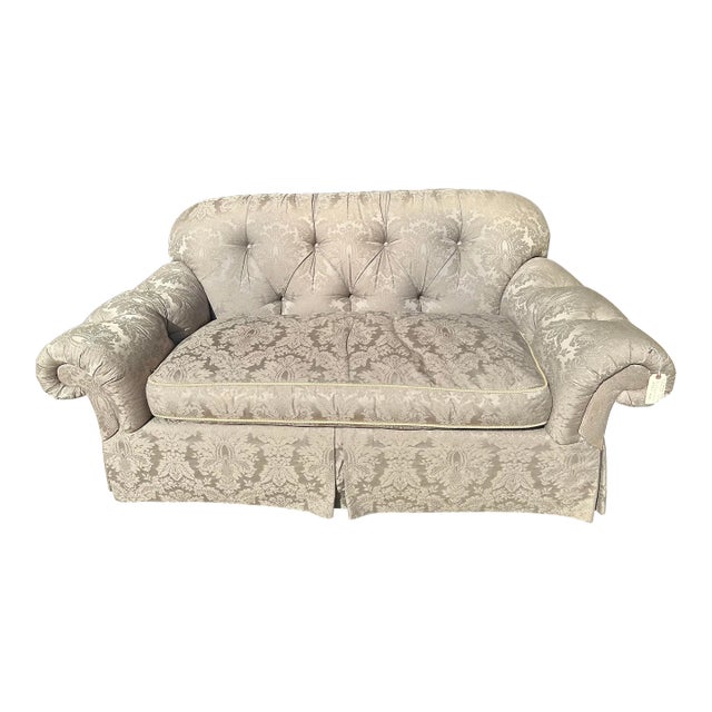 1990s Century Furniture Tufted Loveseat For Sale