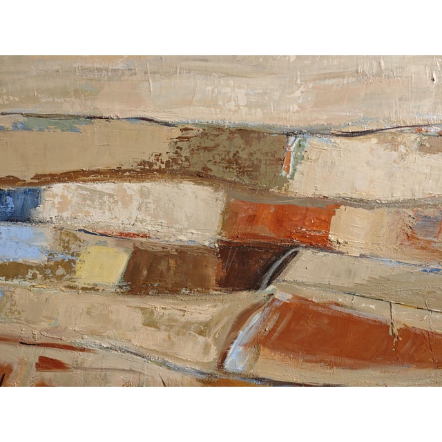 Paint Terres D'eclaircie, Abstract Landscape, Contemporary, Framed by Sophie Dumont For Sale - Image 7 of 9