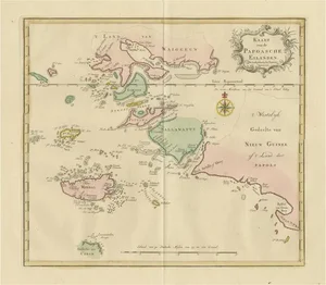 Antique Map of the Spice Islands to the West of Papua New Guinea