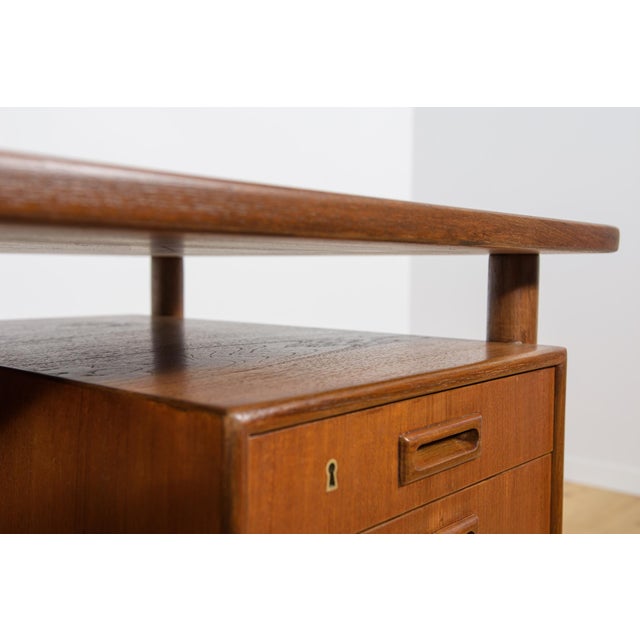 Mid-Century Freestanding Teak Desk by Arne Vodder for Sibast, 1960s For Sale - Image 16 of 18