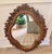 Wood Vintage Walnut Carved Fruit, Nut & Floral Quatrefoil Wall Mirror - 24x30 For Sale - Image 7 of 9