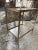 1960s Hollywood Regency Style Brass and Glass Two-Tier Side Table, 1960s For Sale - Image 5 of 11