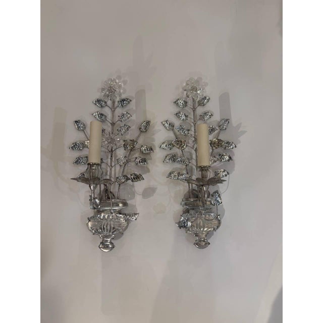 1930s Silvered Metal Sconces - a Pair For Sale - Image 10 of 14