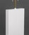 Late 20th Century Minimalist White Painted Wood Table Lamps, Pair For Sale - Image 5 of 8