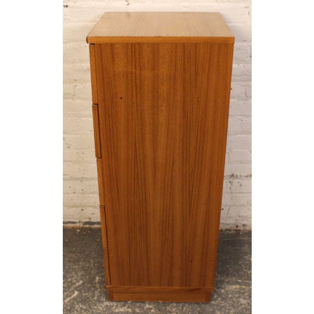 Mid-Century Modern Vintage Danish Made Mid-Century Teak Lingerie Chest For Sale - Image 3 of 14