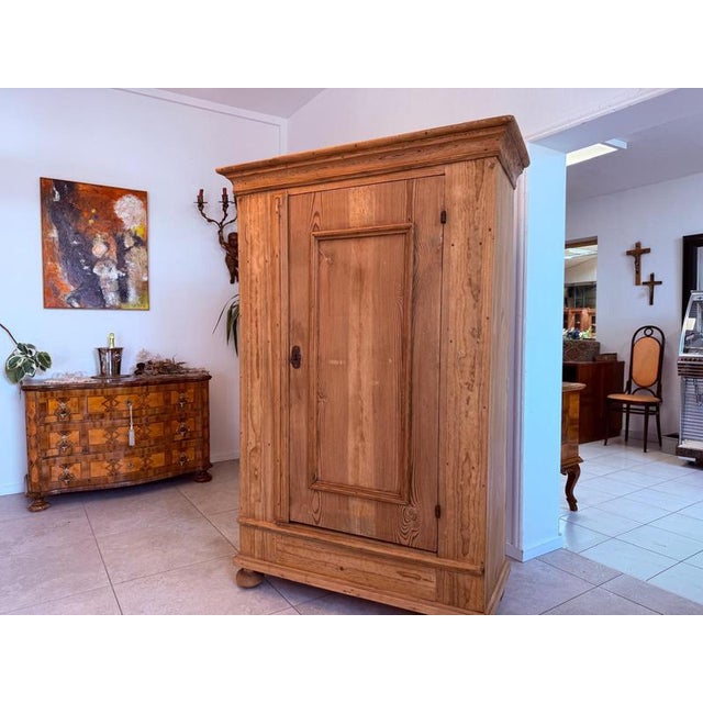 Brown Baroque Farmhouse Cupboard, Upper Austria For Sale - Image 8 of 8