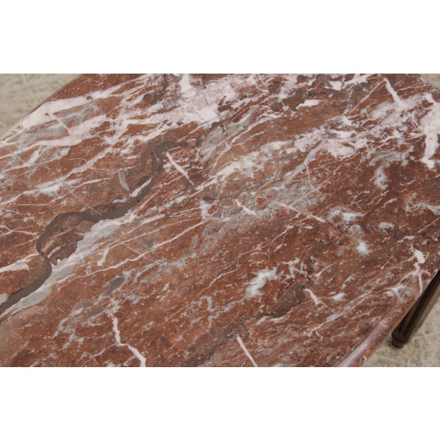 Pair Vintage Italian Neoclassical Marble Top Occasional Tables For Sale - Image 9 of 15
