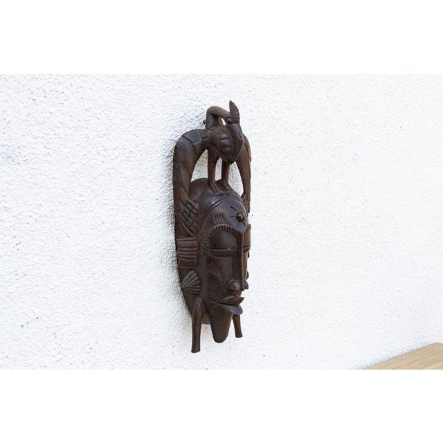 Carved Kwele Mask, Guardian of the Harvest For Sale - Image 4 of 8