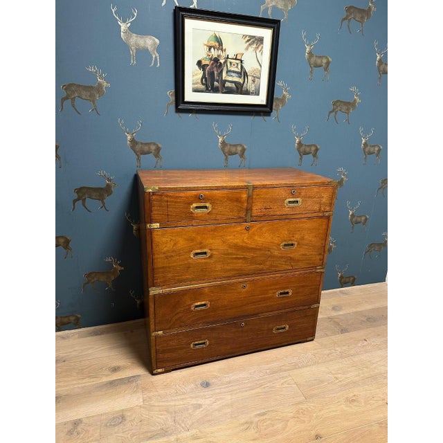 Military Campaign Chest of Drawers For Sale - Image 11 of 13