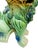 Emerald Grandmillennial 12” Mid-Century Japanese Shishi Foo Dogs in Vivid Sancai Glaze - Pair For Sale - Image 8 of 18