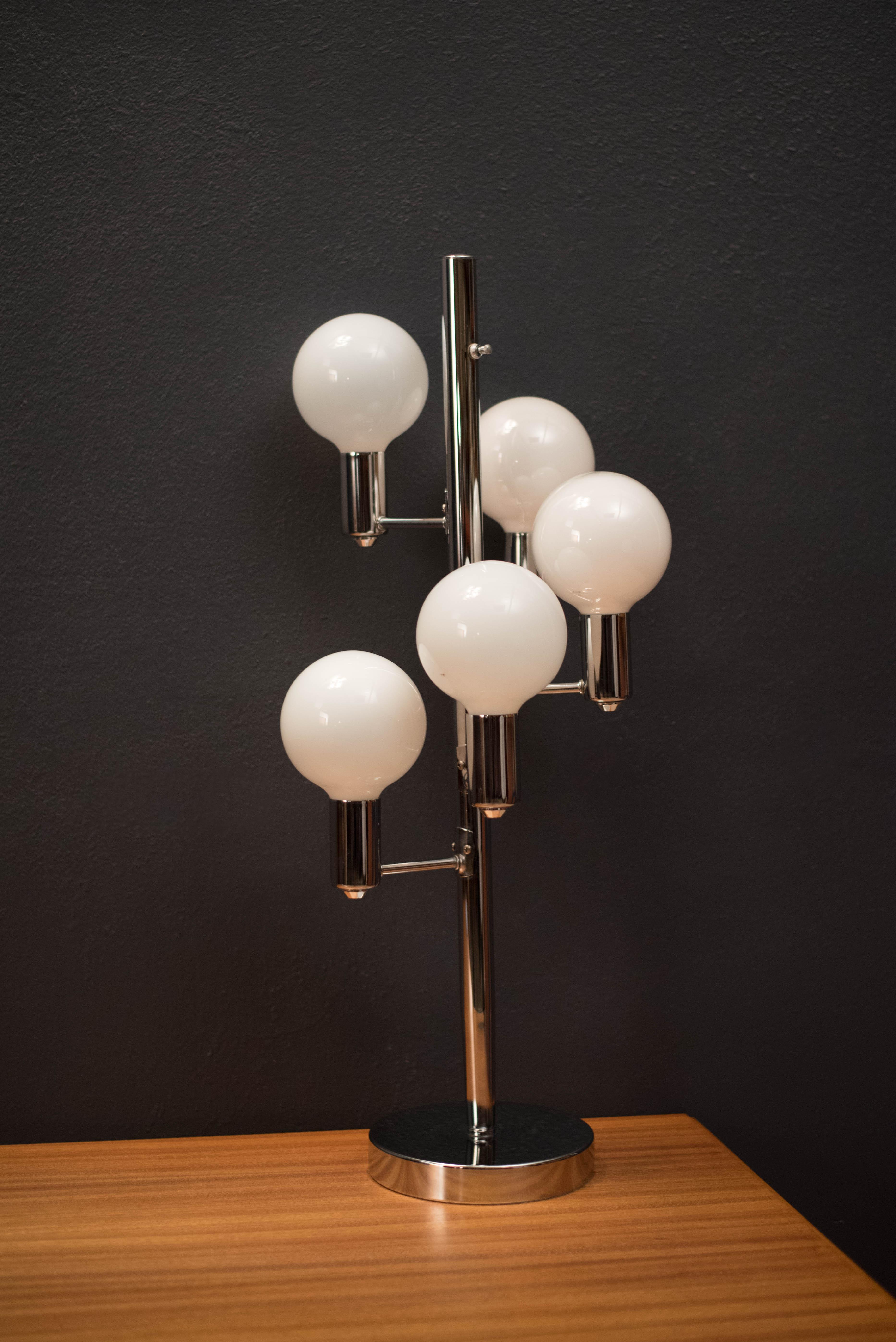 mid century globe lamp