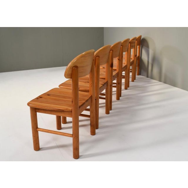 Wood Pinewood Dining Chairs by Rainer Daumiller for Effezeta / Hirtshals, 1970, Set of 6 For Sale - Image 7 of 18