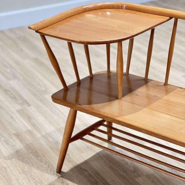 1960s Ercol Telephone Seat by Lucian Ercolani, England, 1960s For Sale - Image 5 of 10