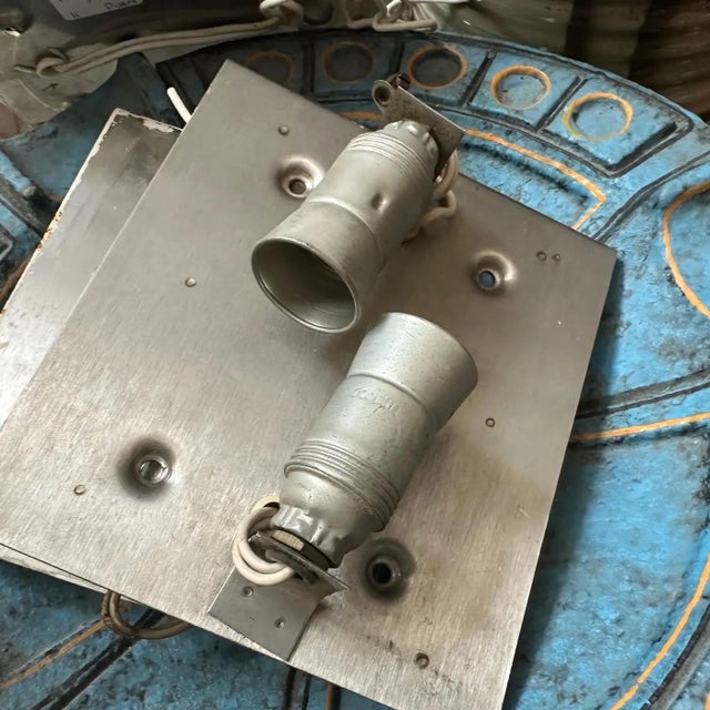 Amber A 1970s Brutalist Amber and Clear Stacked Glass Linea Wall Sconce by Poliarte For Sale - Image 8 of 10