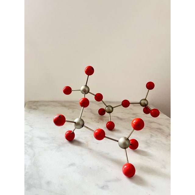 Vintage Atomic Age Molecular Model with Bakelite Balls, Former Czechoslovakia, 1950s For Sale - Image 12 of 12