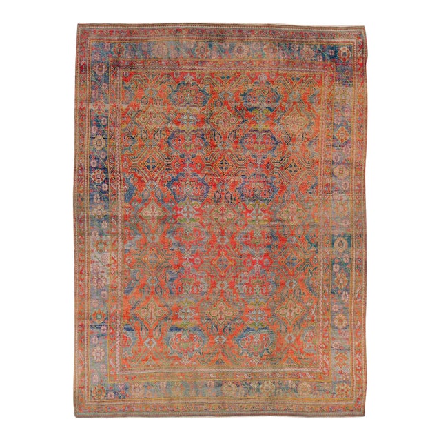 Galerie Shabab Collection Early 20th Century Turkish Oushak Room Size Carpet For Sale