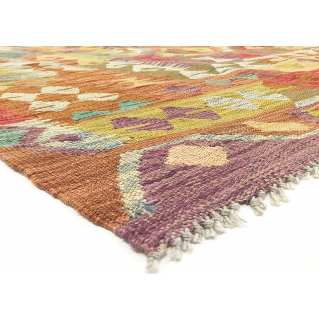 Traditional 1960s Afghan Maimana Kilim For Sale - Image 3 of 3