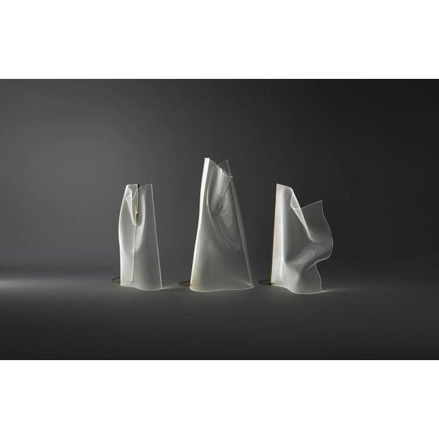 Partisans Gweilo Han Gr Golden Led Profile Floor Lamp for Parachilna For Sale - Image 10 of 11