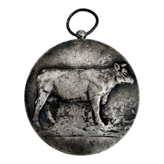 Vintage 1960 Belgian Agricultural Prize Medal For Sale