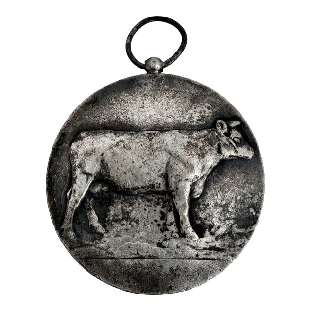 Vintage 1960 Belgian Agricultural Prize Medal For Sale