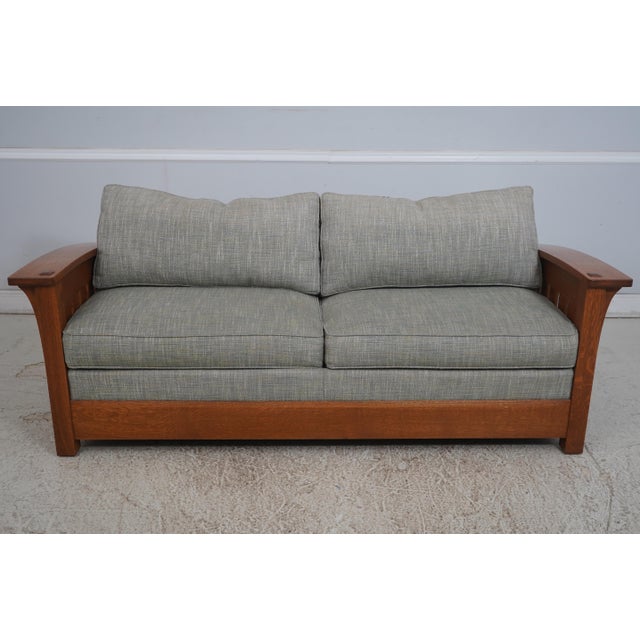 Age: Approx: 15 Years Old Details: Finish No.35 Slat Sides High Quality Construction Arts & Crafts Style Clean Well Cared...