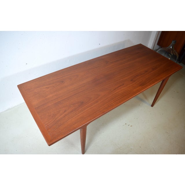 Danish Teak Coffee Table by John Bone, 1960s For Sale - Image 4 of 6