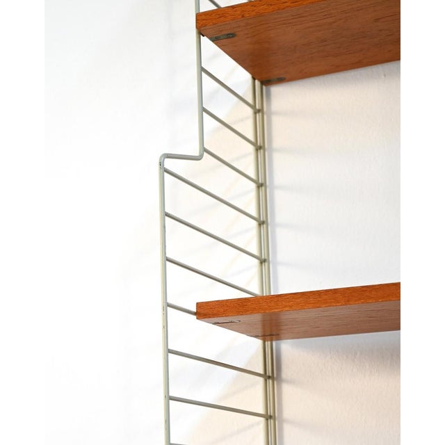 Brown String Bookcase by Nisse Strinning, 1950s For Sale - Image 8 of 10