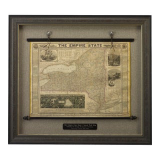 1861 the Empire State Wall Map For Sale