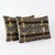 Mid-Century Modern Striped Kilim Lumbar Pillow Cover 16'' X 24'' - Set of Two For Sale - Image 3 of 4