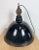 East German Black Enamel Factory Light by LBD Veb Leuchtenbau, Dresden, 1950s For Sale - Image 11 of 18