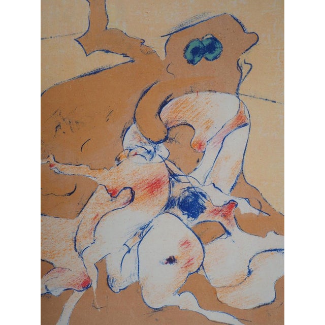 Dorothea Tanning (1910-2012) The Lovers Original color lithograph On wove paper, 24 x 31 cm (approx. 9 x 12 inches)...