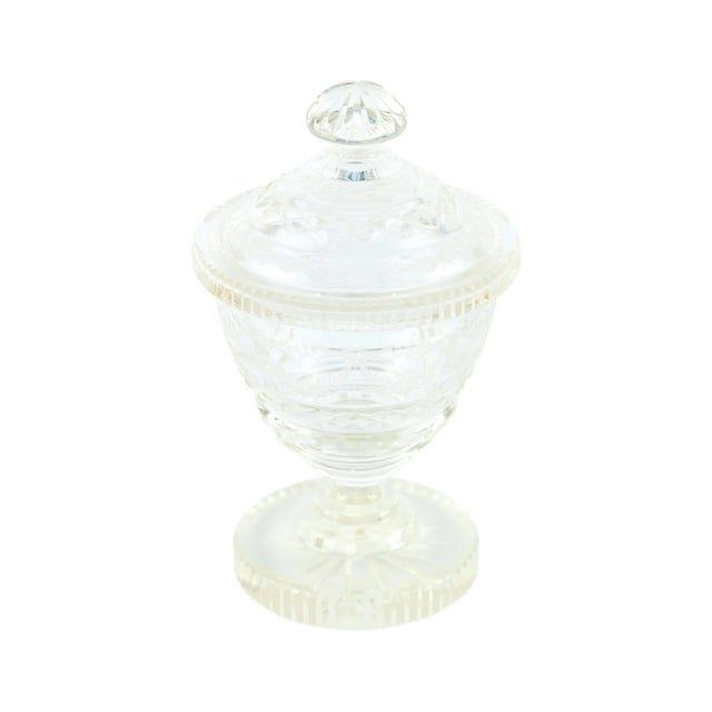 Antique Cut Glass Jar, 1860 For Sale - Image 11 of 11