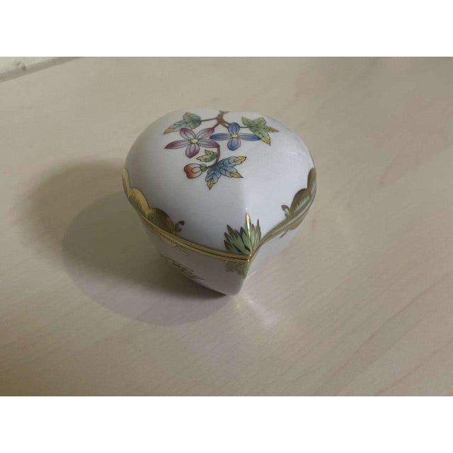 Heart-Shaped Sugar Box from Herend For Sale - Image 9 of 14