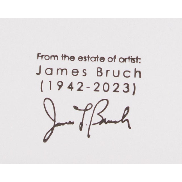 Paper Abstract Mixed Media Painting by James L. Bruch For Sale - Image 7 of 7