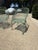 Bottle Green 19th Century English Bench With Matching Chairs For Sale - Image 8 of 12