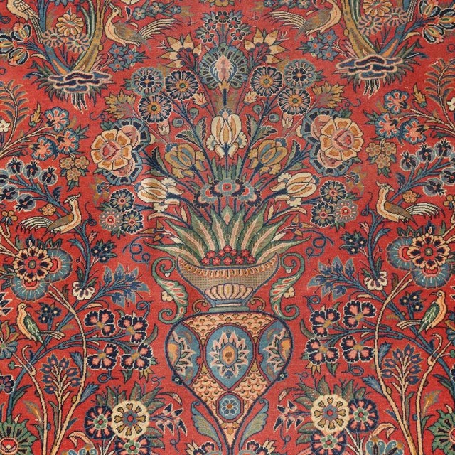 Middle Eastern Keshan Rug For Sale - Image 4 of 8